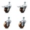 Service Caster 3 Inch High Temp Phenolic Swivel 12mm Stem Caster Total Lock Brake SCC, 2PK SCC-TSTTL20S314-PHRHT-M1215-2-S-2 - alternate 1